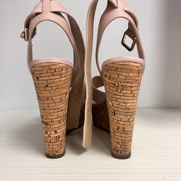 ALDO brand pink wedge platform, size 7.5 - Picture 5 of 6